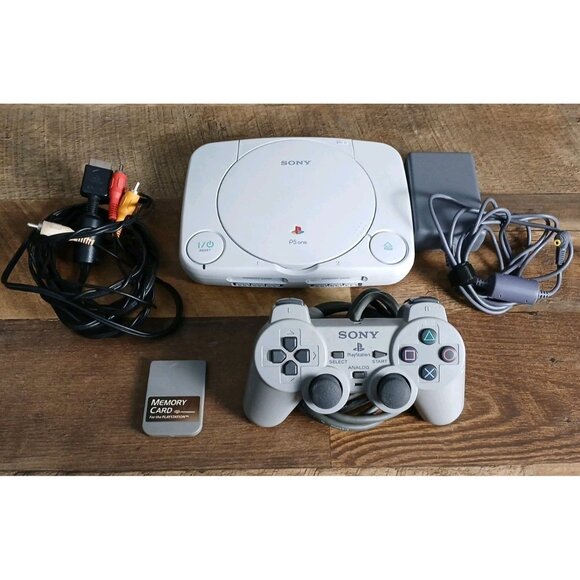 Sony Playstation PS One Slim PS1 PSX Console SCPH-101 OEM Tested & Works - Picture 1 of 9